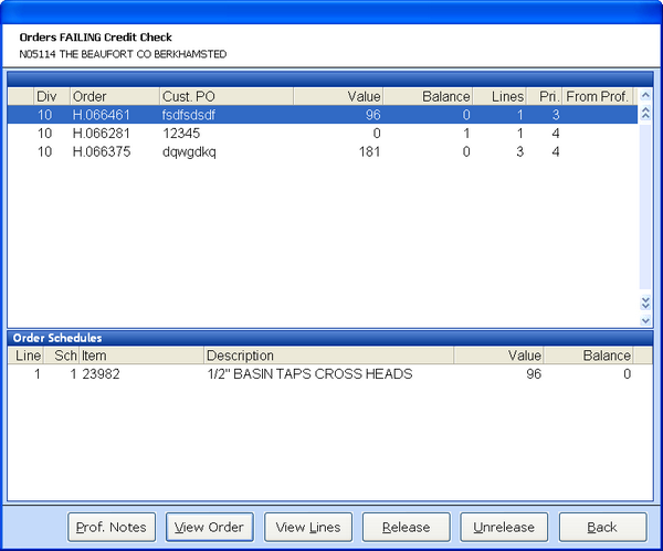 cred rel view detail